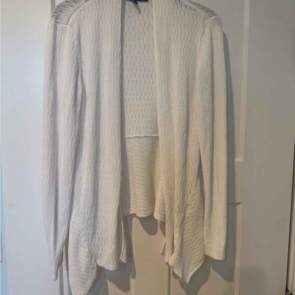 White House Black Market Cream Cardigan